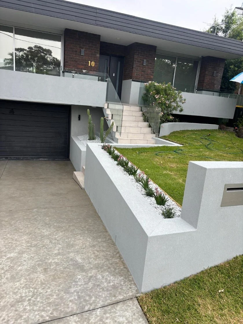 Retaining wall Sydney outdoor garden and driveway installation