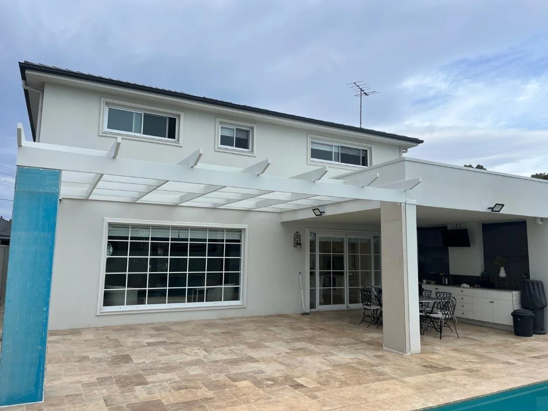 Retaining wall Sydney residential property with landscaped patio