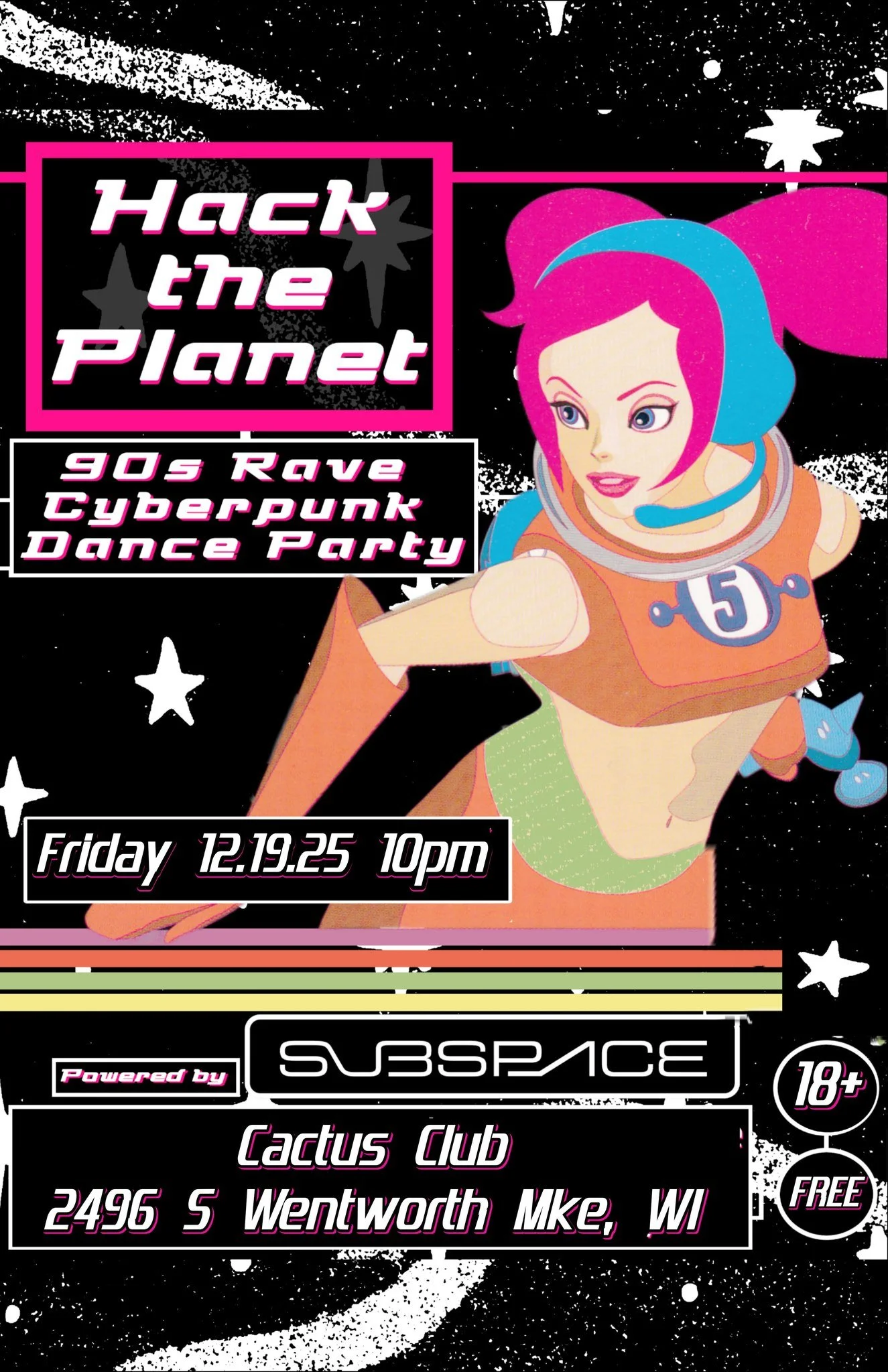 Hack the planet: 90’s rave cyberpunk dance party