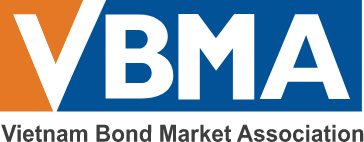 Vietnam Bond Market Association logo with letter V in orange and white, BMA in white on blue background, and text below.