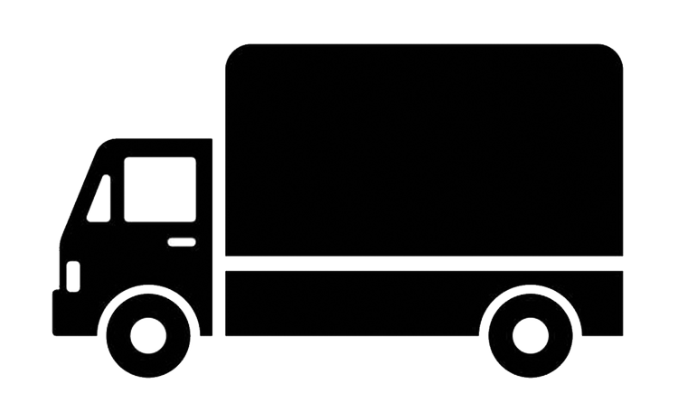 Box truck icon representing live load and unload