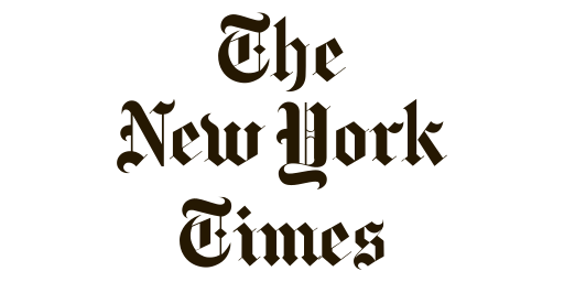 The New York Times logo in black text.