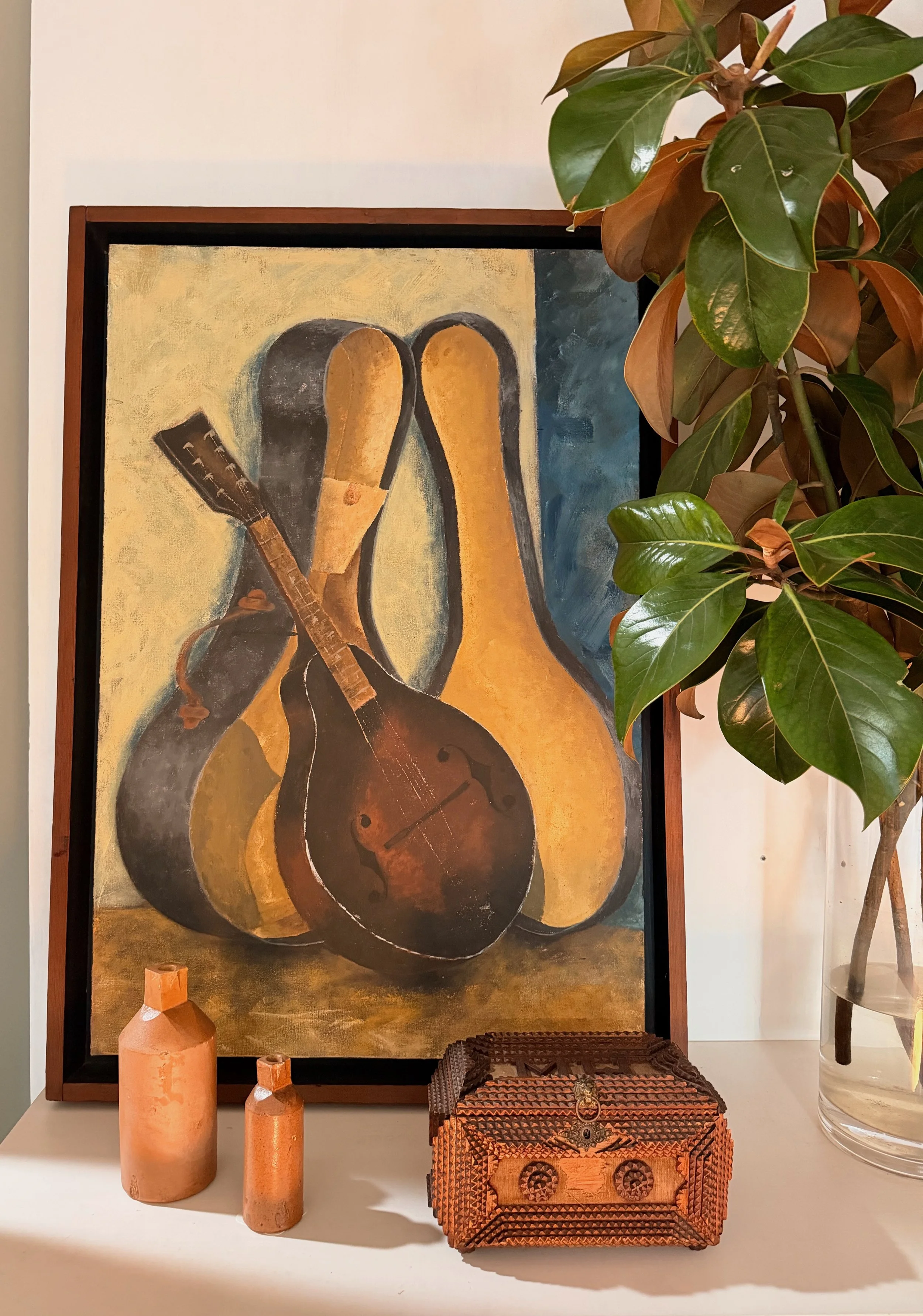 Original MCM Still Life of a Mandolin