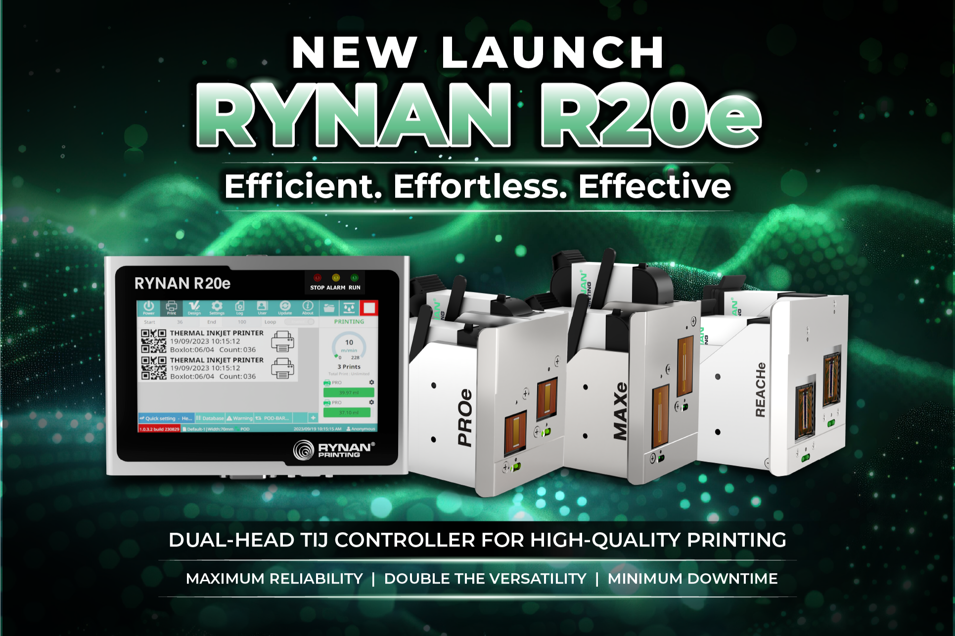 Double the Capability: Introducing the RYNAN R20e Dual-Head TIJ Controller