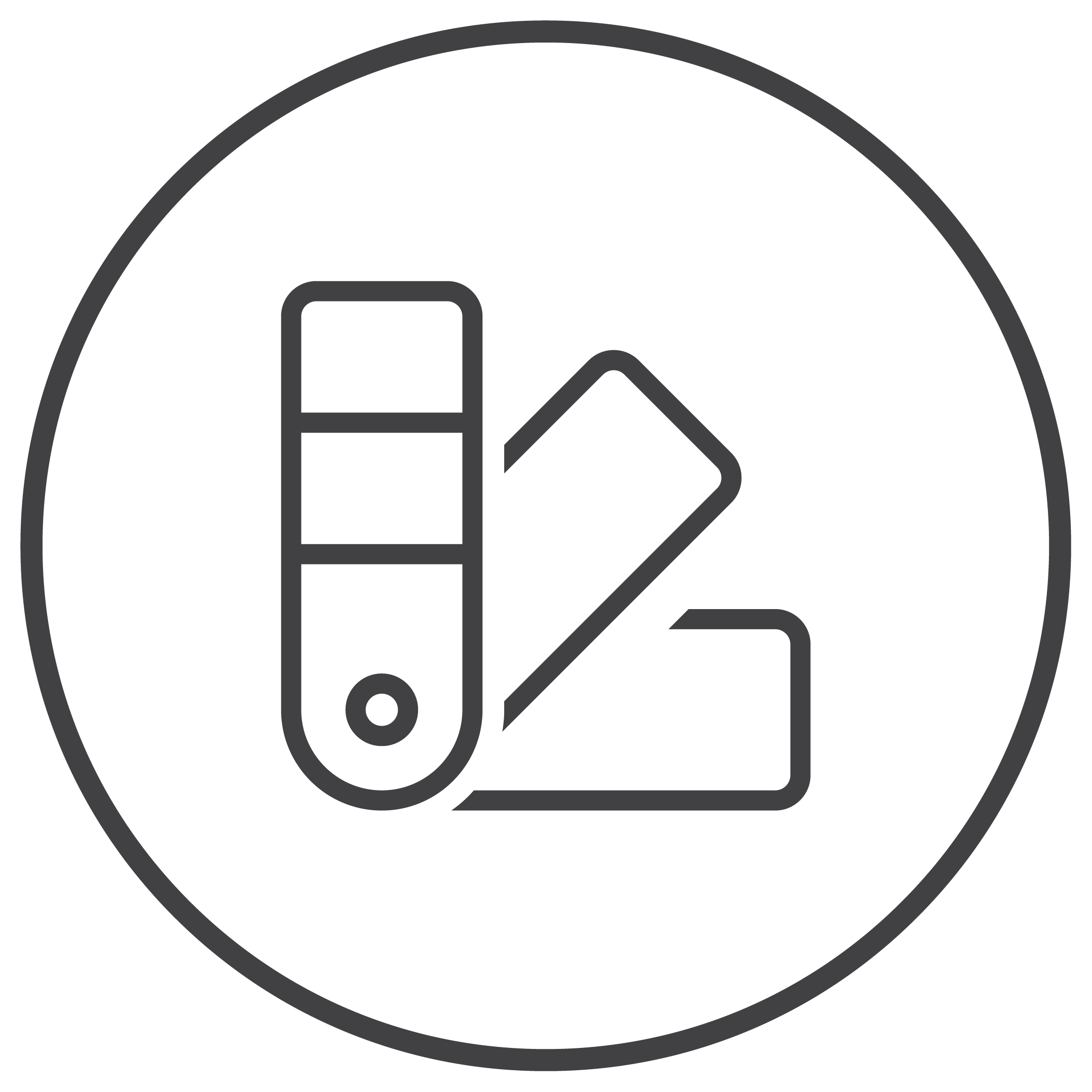 Icon of a ruler and a geometric shape, representing measurement or scaling.