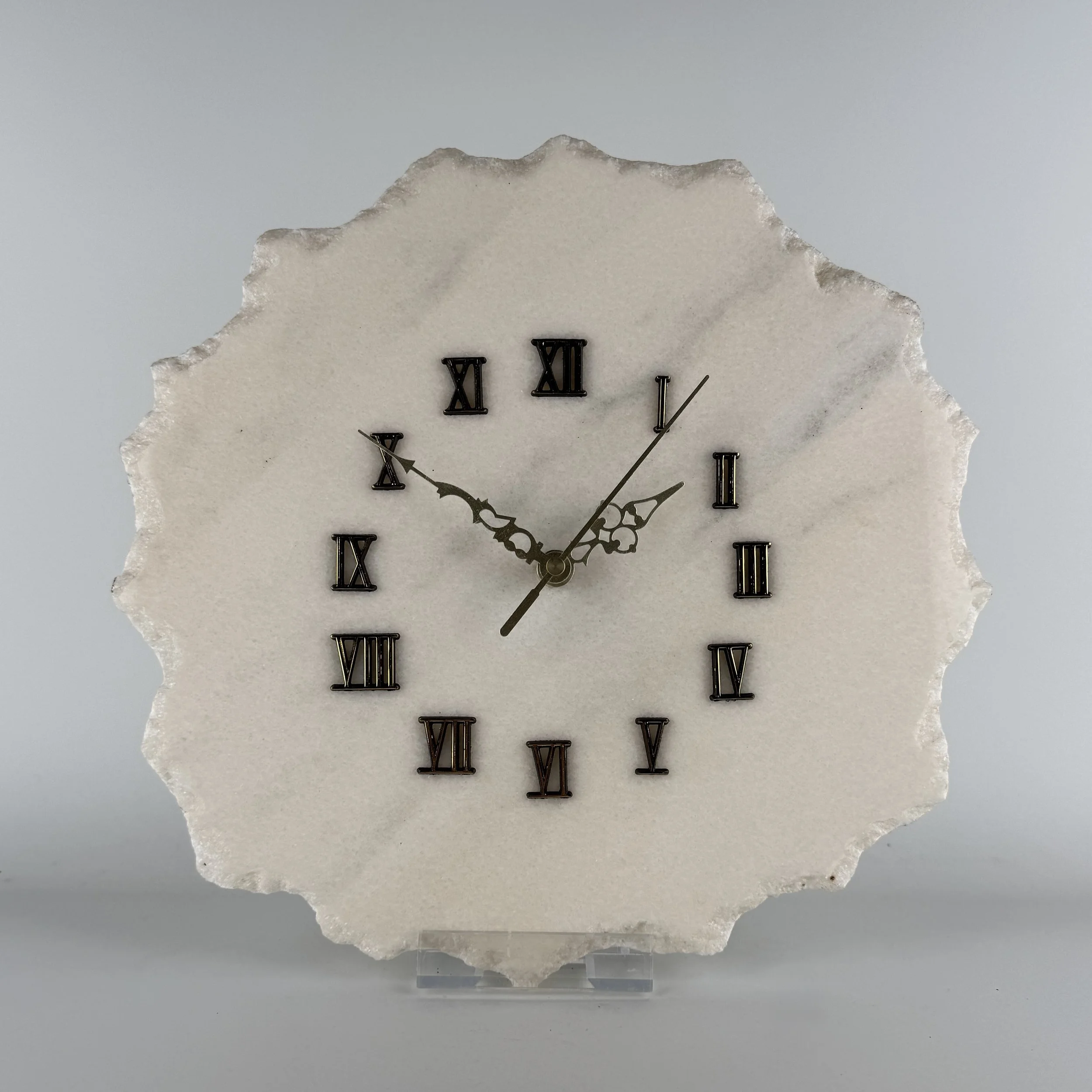Uhr aus Marmor | Größe L | Ziffern: Rom