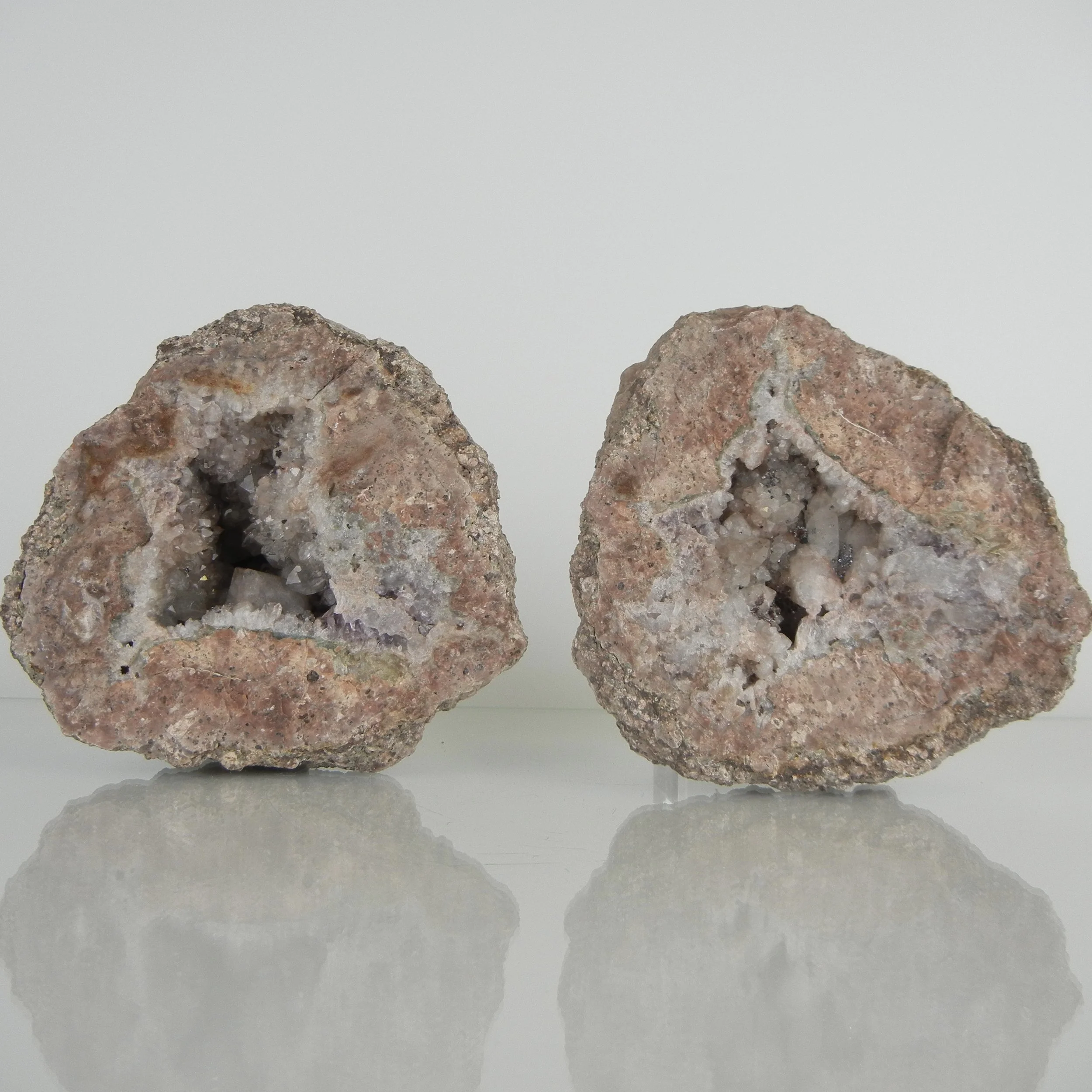 Schneekopfkugel Paar, Quarz xx, Hämatit xx | Deutschland (K2)