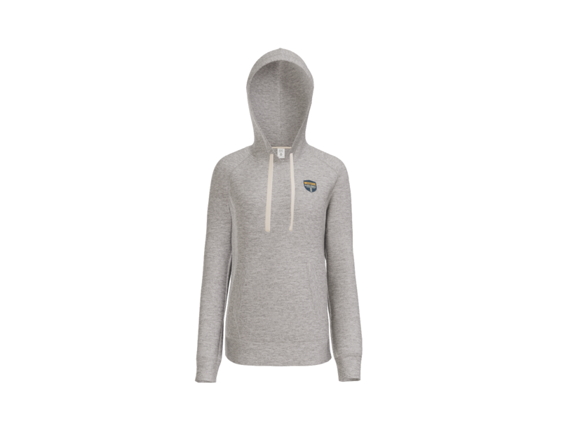 Pull Over Hoodie - Women - heather grey front.png