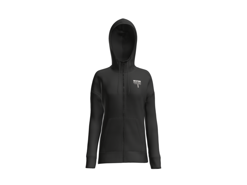 Zip Hoodie - WOMEN - Black Front.png