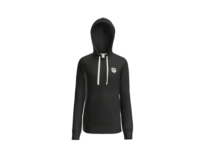 Pull Over Hoodie - Women - black front.png