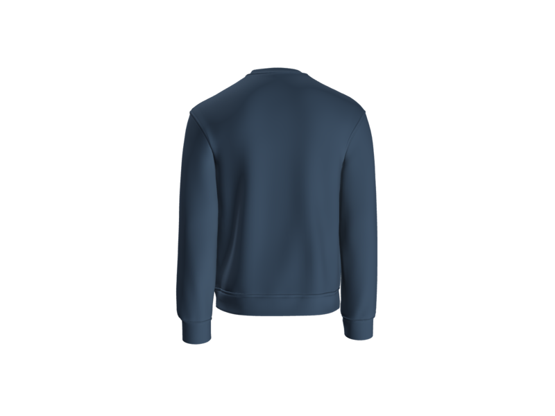 Crew Neck Sweatshirt - Navy Back.png