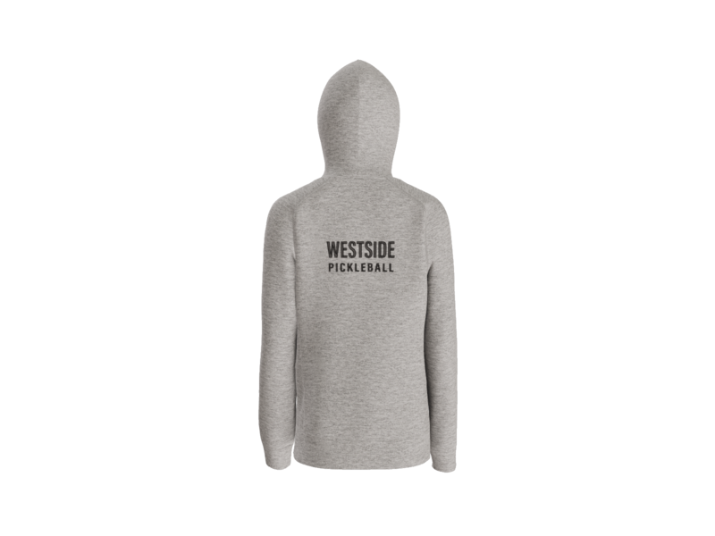 Pull Over Hoodie - Women - heather grey back.png
