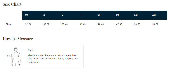 Unisex Size Guide