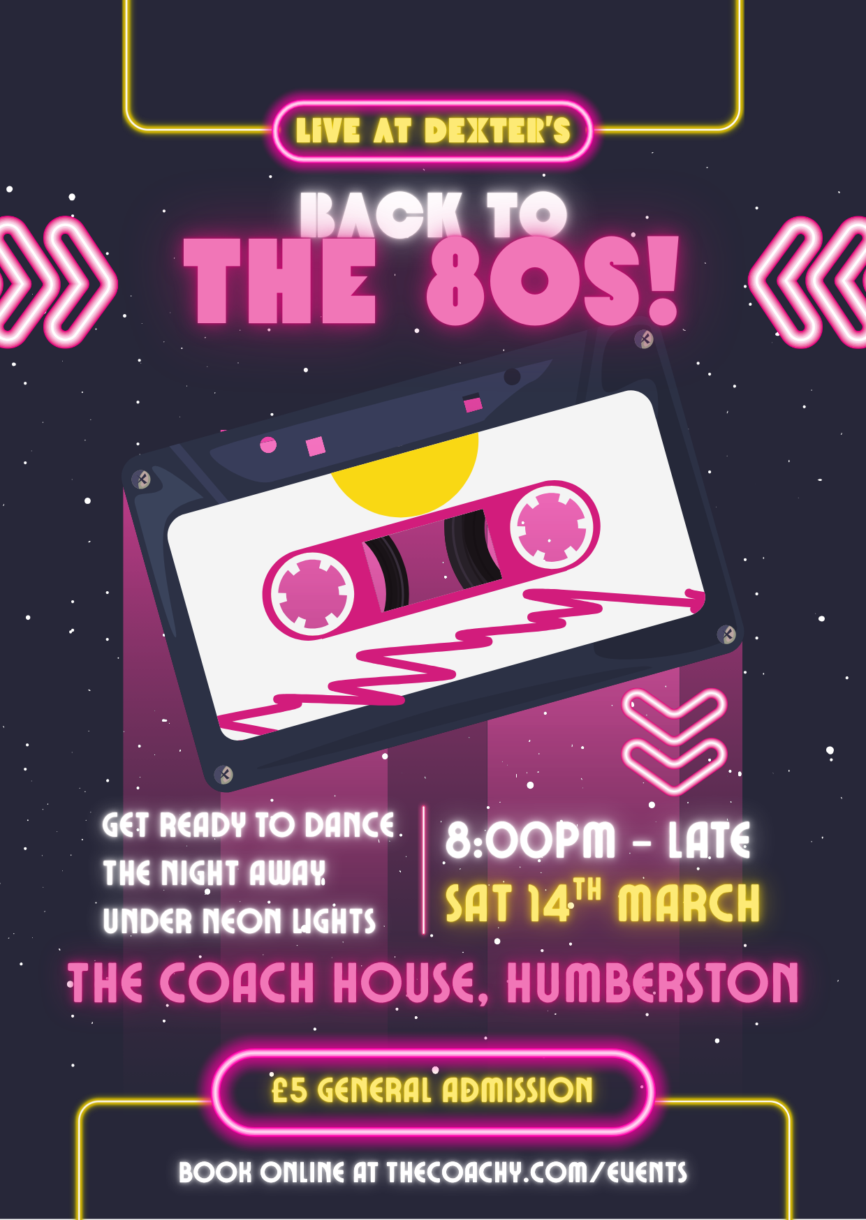 BACK TO THE 80S | SAT 14TH MARCH