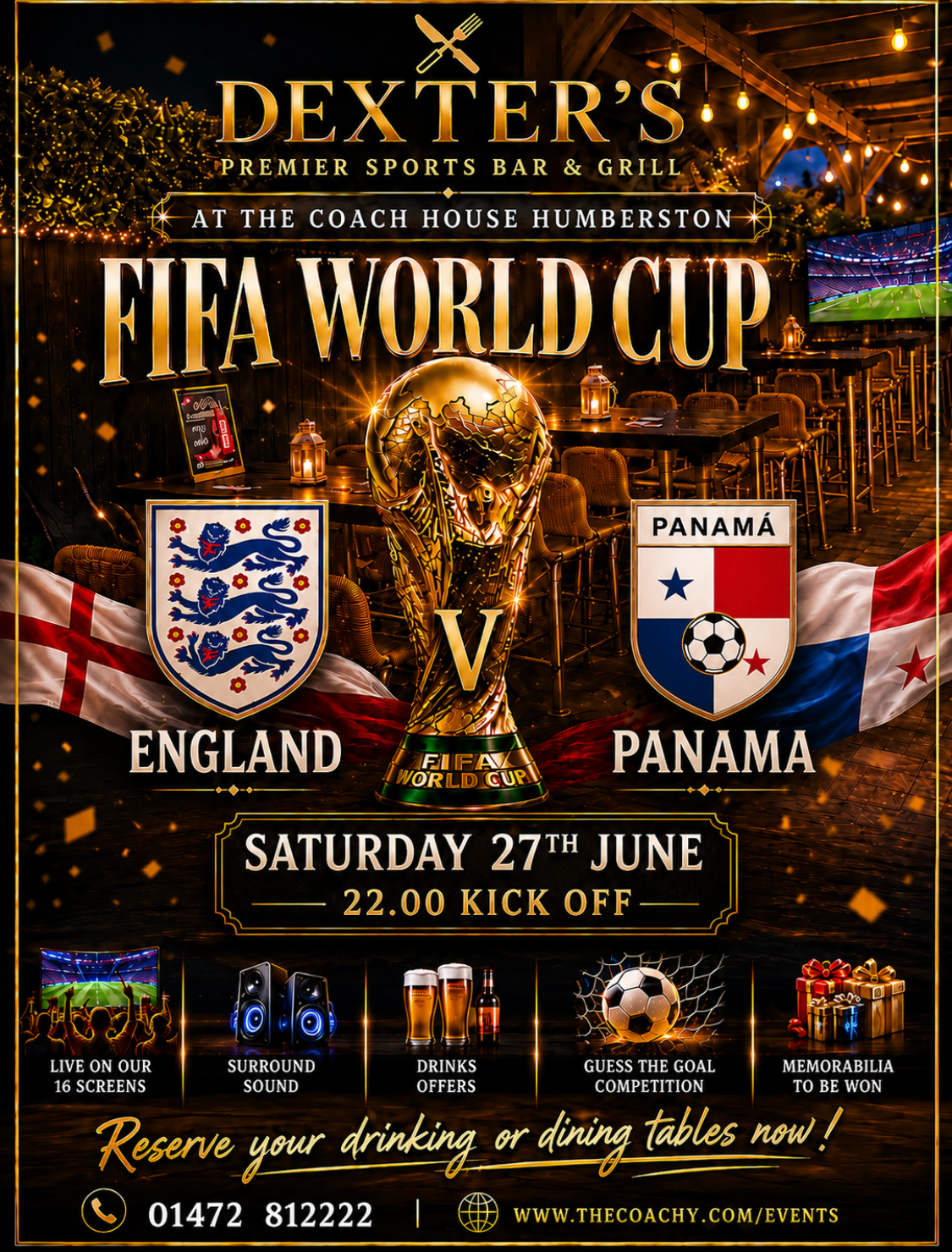 WORLD CUP ENGLAND V PANAMA | SATURDAY 27TH JUNE