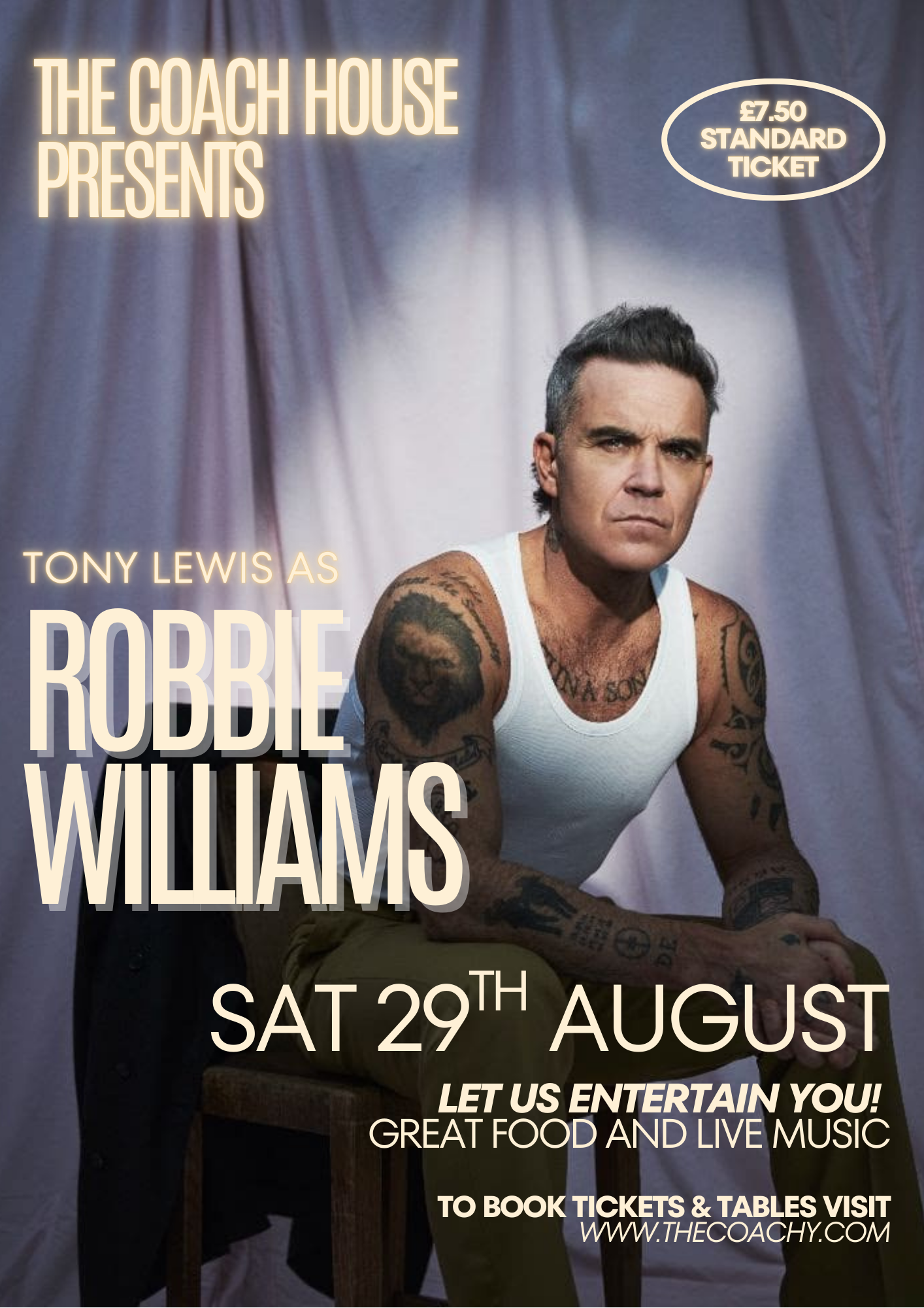 ROBBIE WILLIAMS | SAT 29TH AUGUST