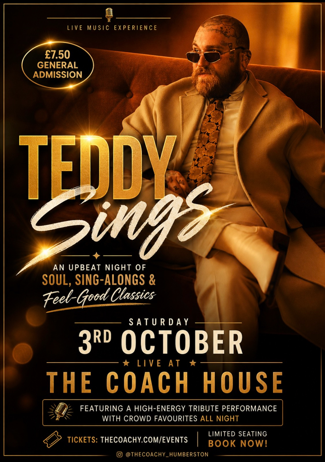 TEDDY SWIMS | SAT 3rd OCTOBER