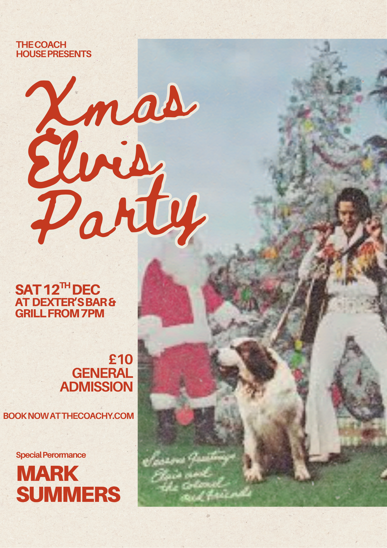 CHRISTMAS PARTY NIGHT | ELVIS PRESLEY | SAT 12TH DECEMBER