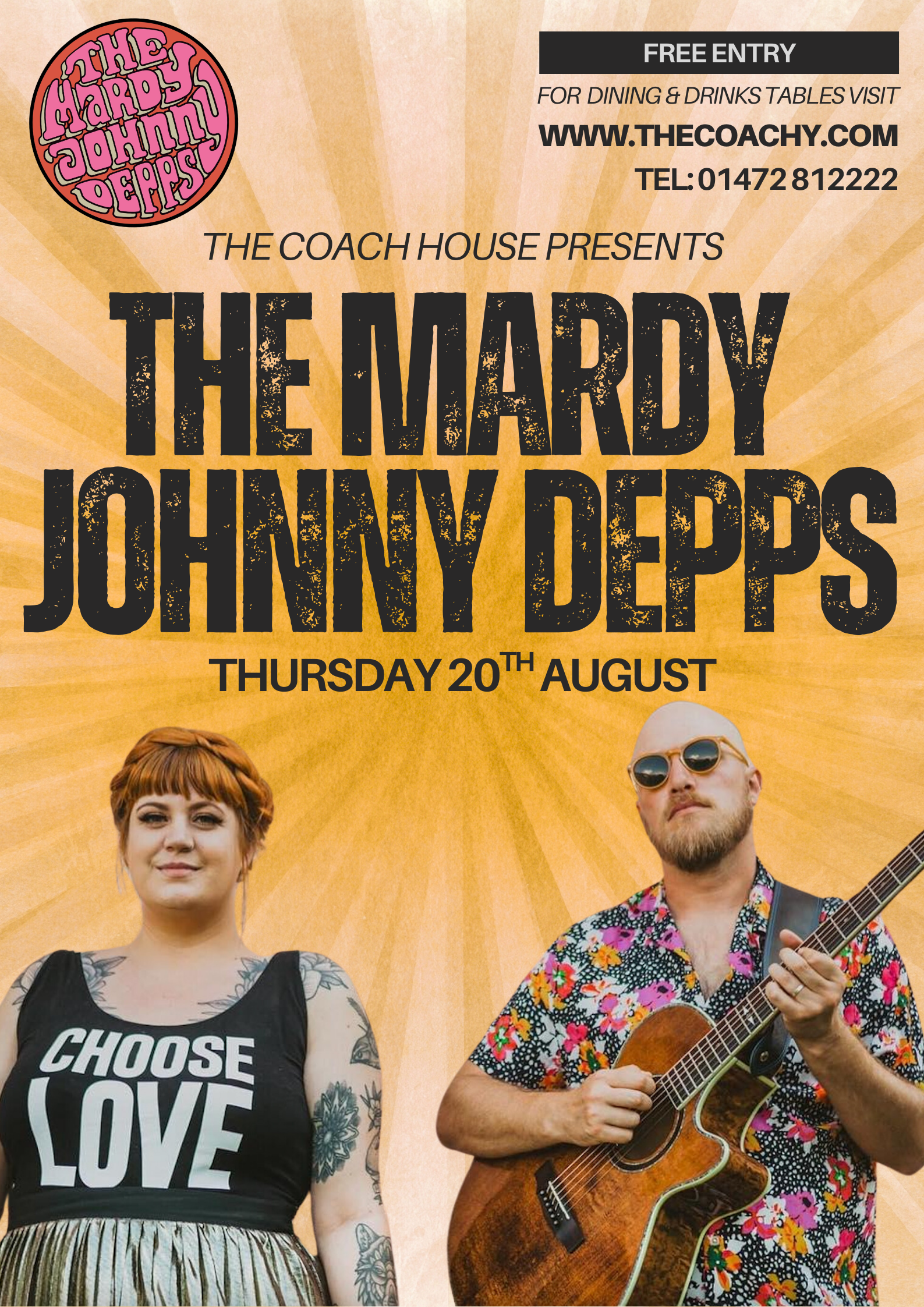 THE MARDY JOHNNY DEPPS | THURS 20TH AUGUST