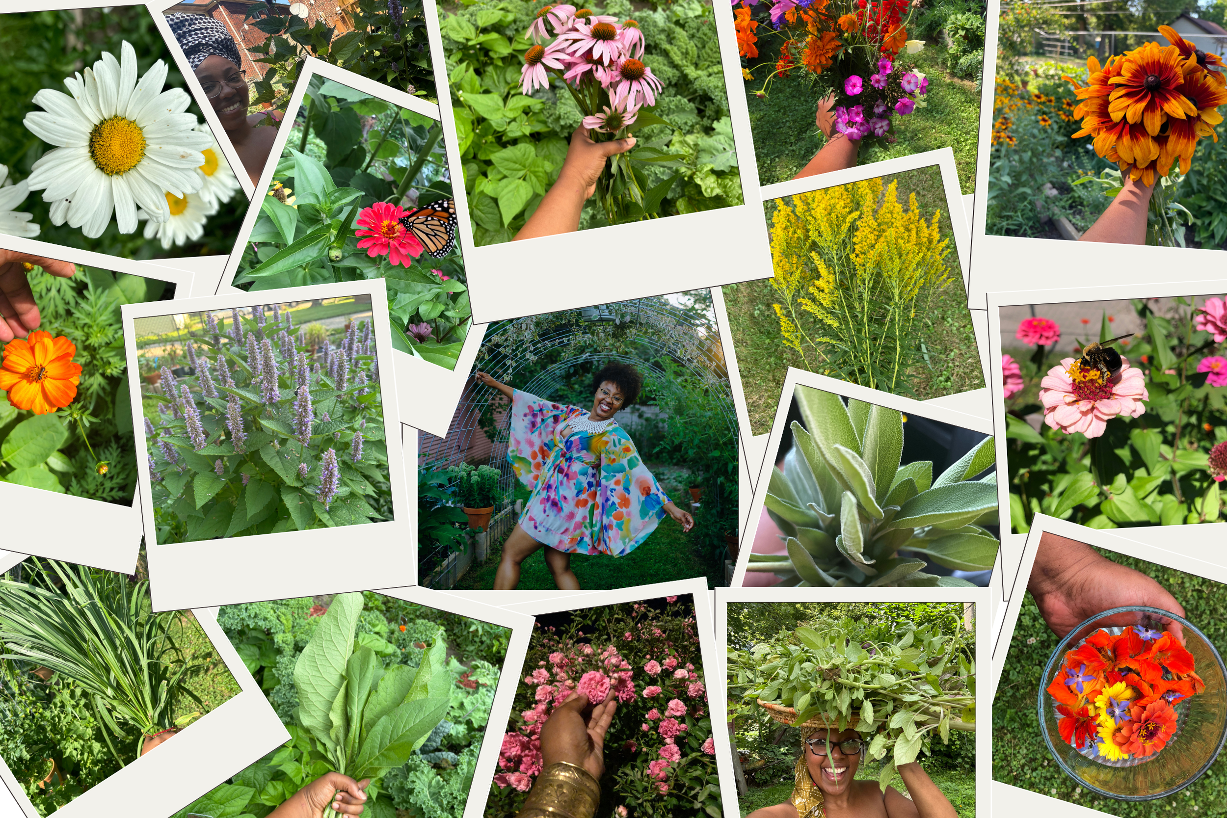 Nature provides. Flo on her farms with amazing healing plants.