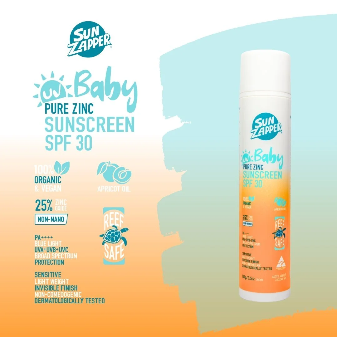 NEW - Baby Pure Zinc Sunscreen Cream 100g SPF 30
