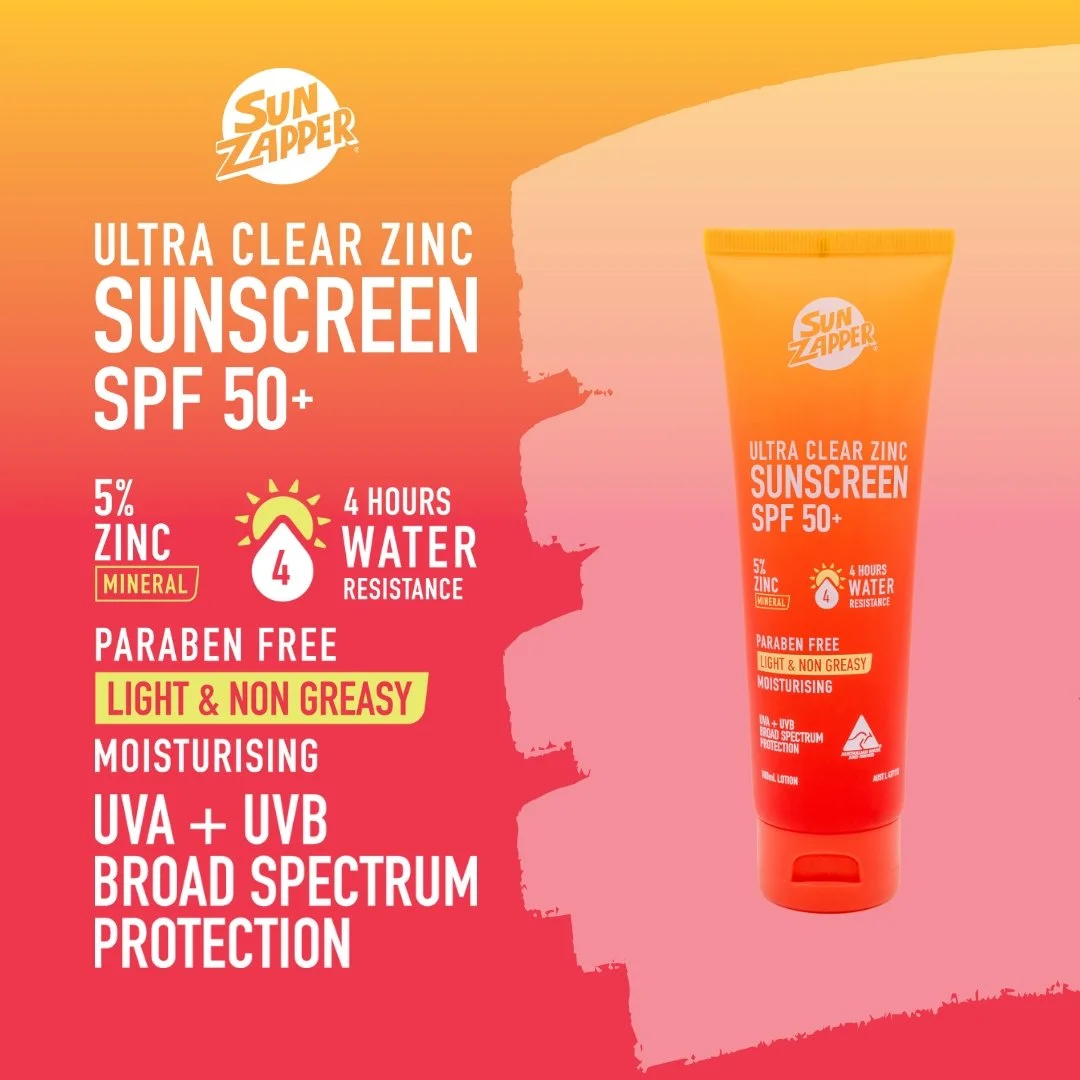 3 x Ultra Clear Zinc Sunscreen SPF 50+