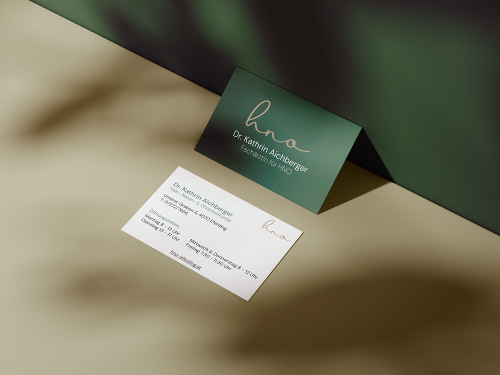 HNO Ärztin Corporate Design Oberösterreich
