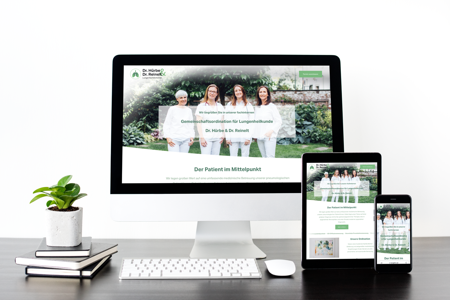 Website für die Gemeinschaftspraxis  Dr. Hürbe & Dr. Reinelt