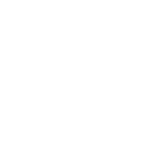 Icon of a tractor in white on a black background