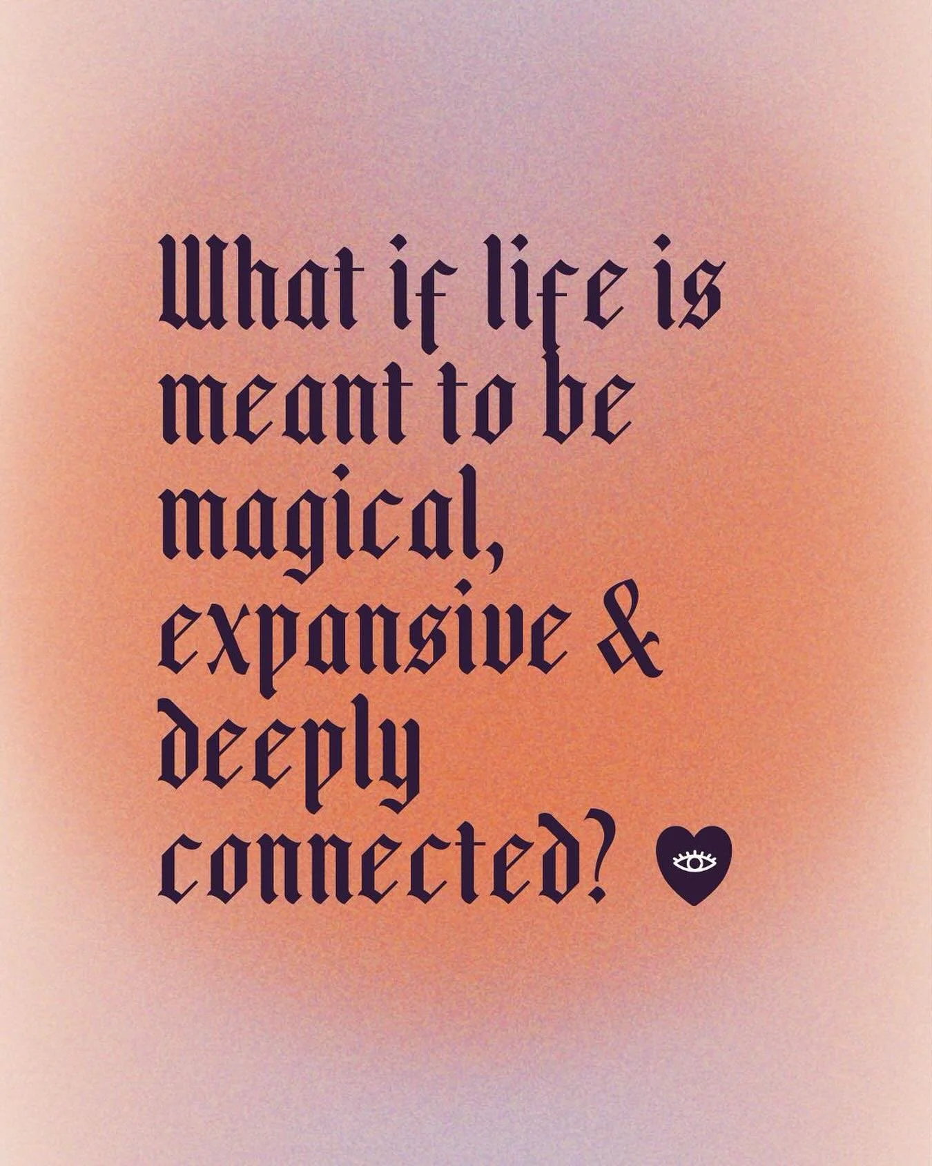 👀 
I already know it is. Do you? Like: DO you really?

And if you do, the real question is: Will you let that change your life? 
(And how?)

For soooo long I have been hyper-focused on getting stuff done, making sense (bleh, haha), hiding my weird, 