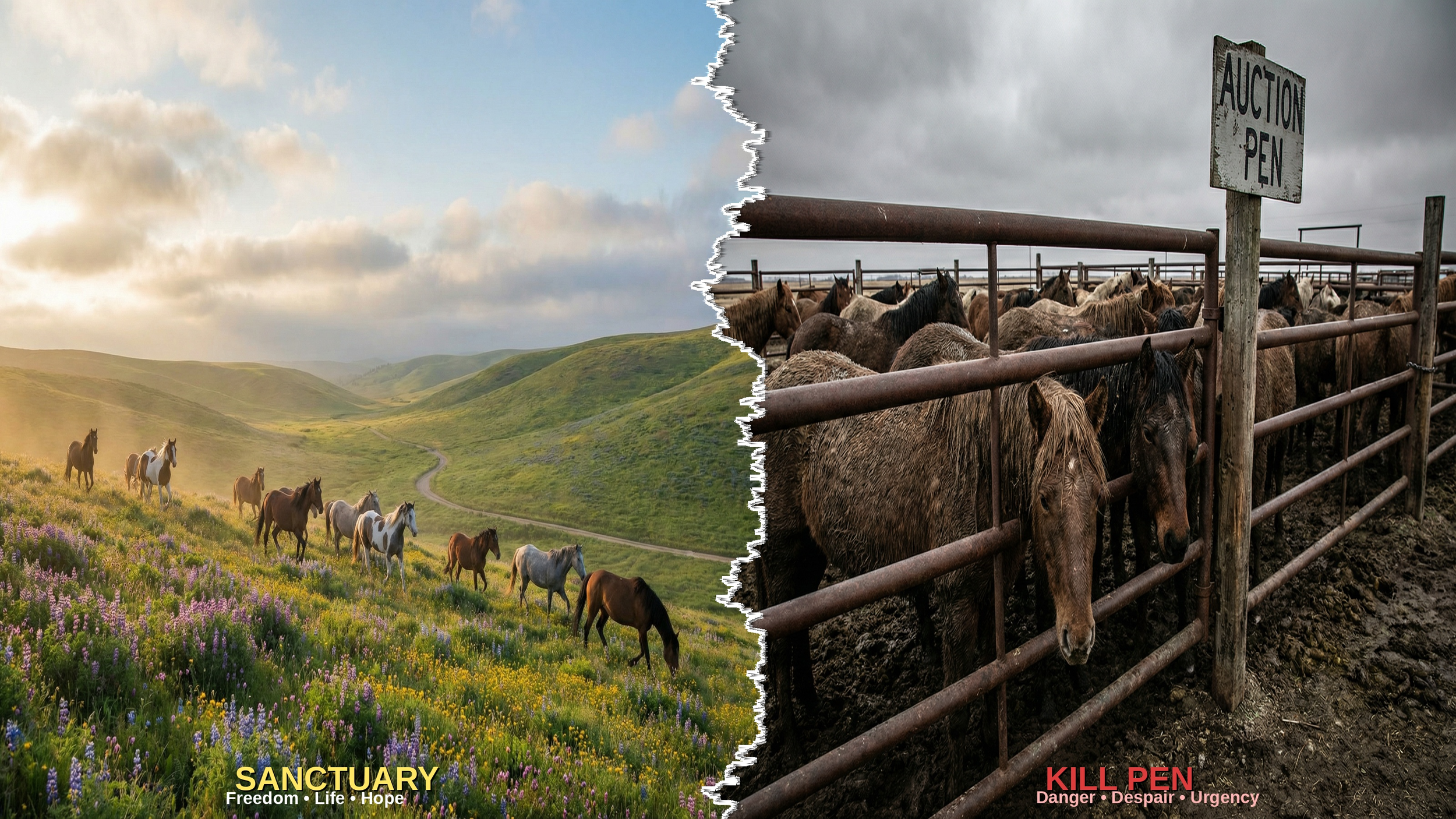 The Silent Crisis: Why Wild Horse Sanctuaries are Struggling While Kill Pens Thrive