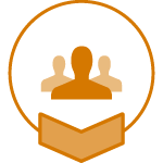 Icon of a group symbolizing our extended network.