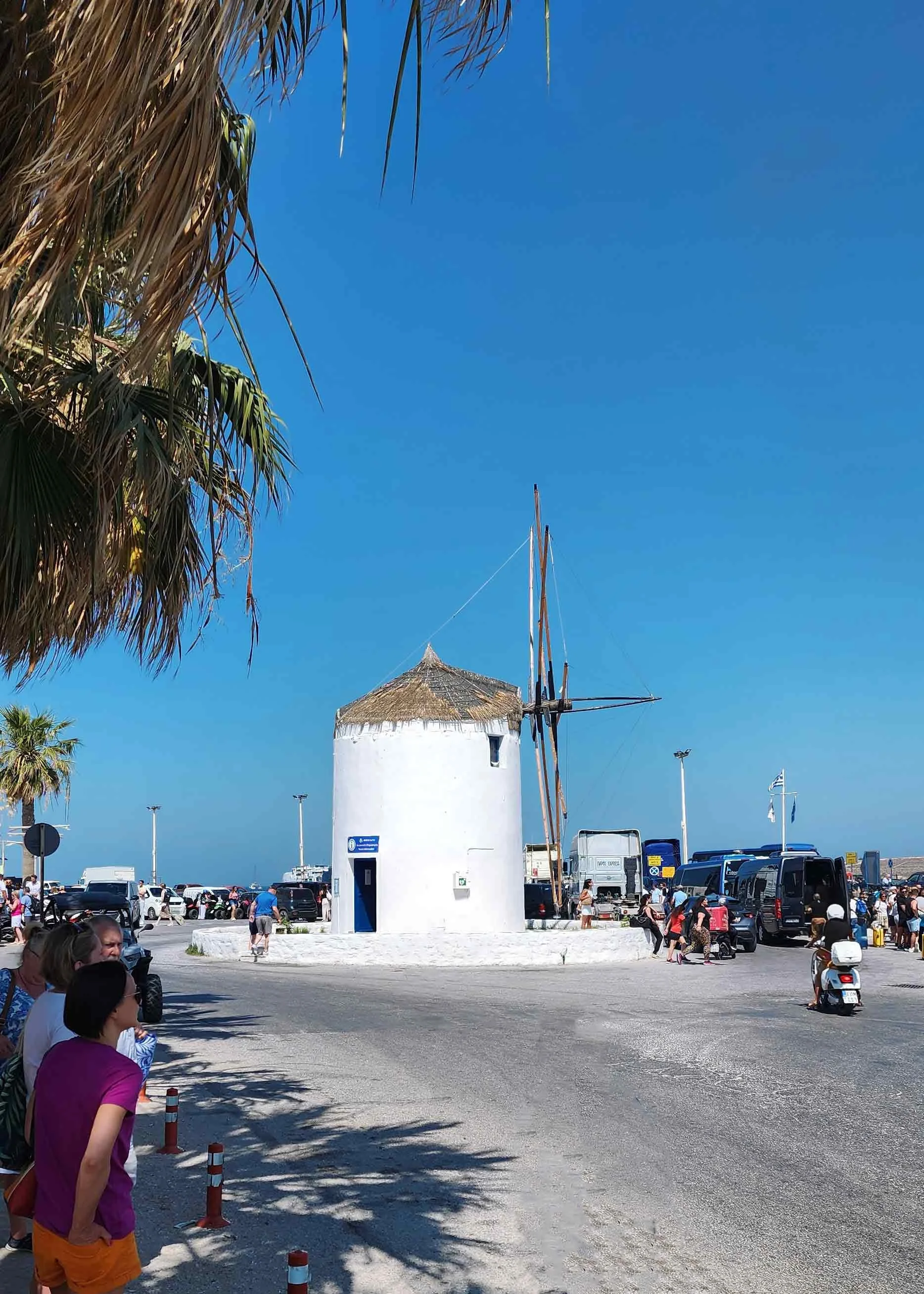 Windmill of Parikia Paros Greece