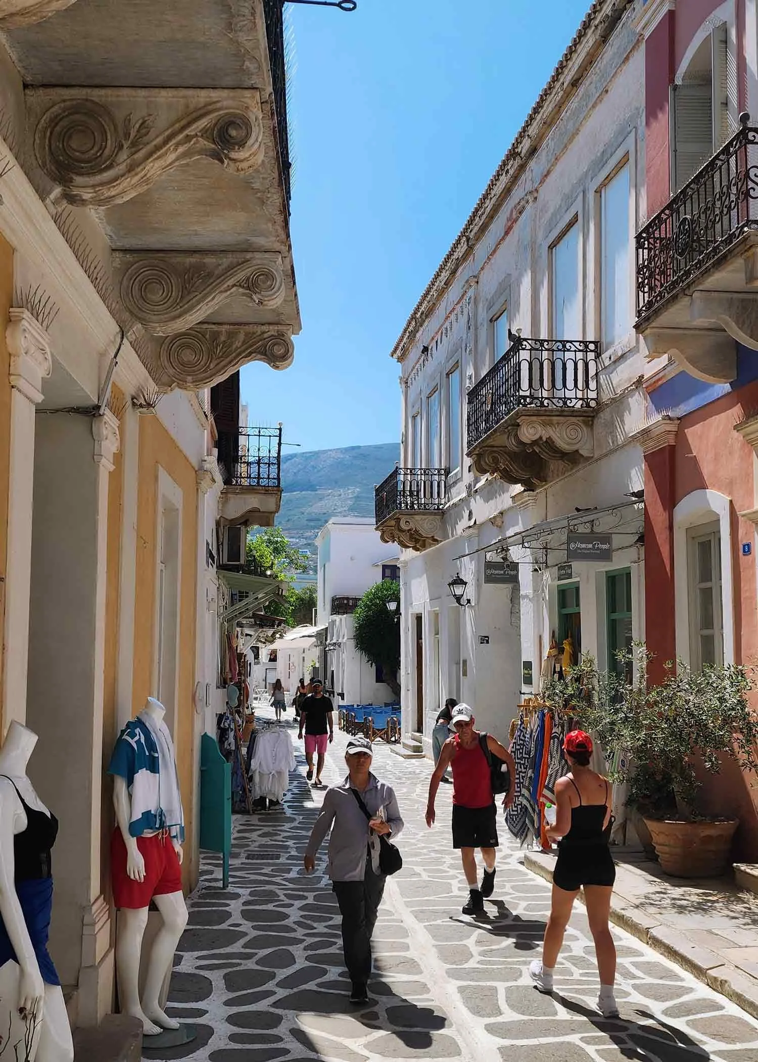 Parikia village Paros Greek Island