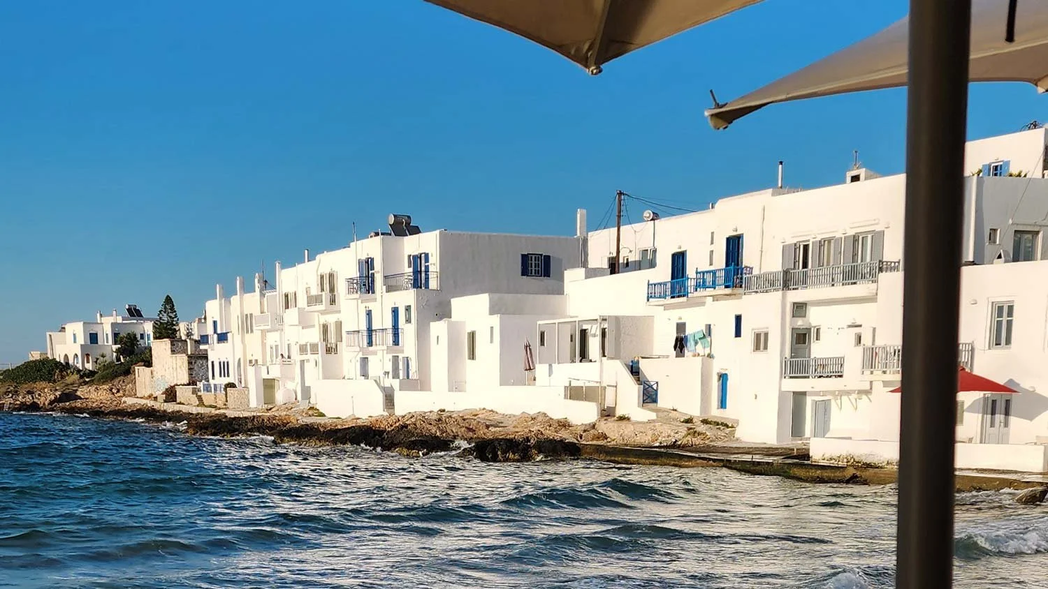 beach homes naousa village paros greek island
