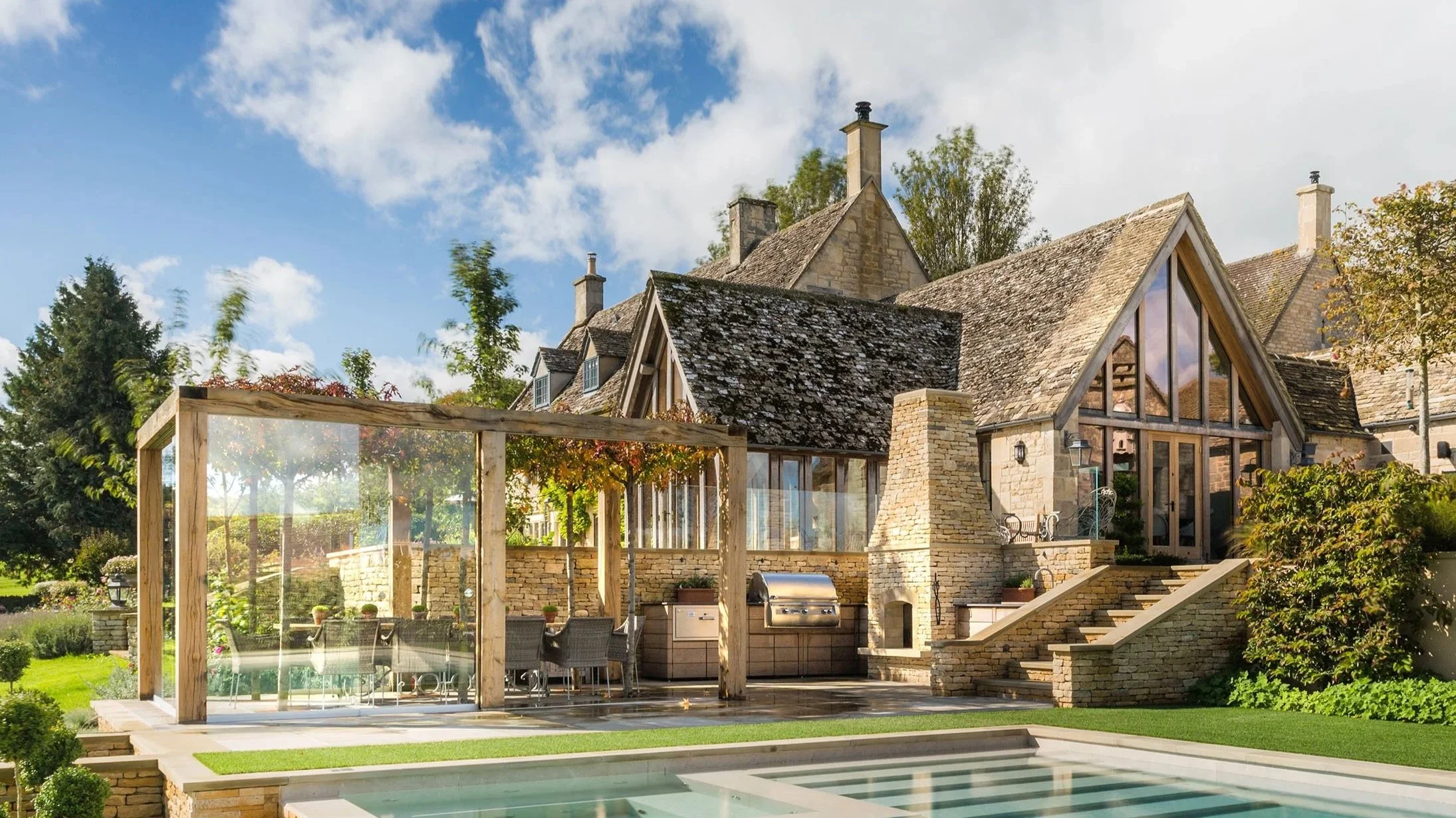 Cotswolds country house timber extension