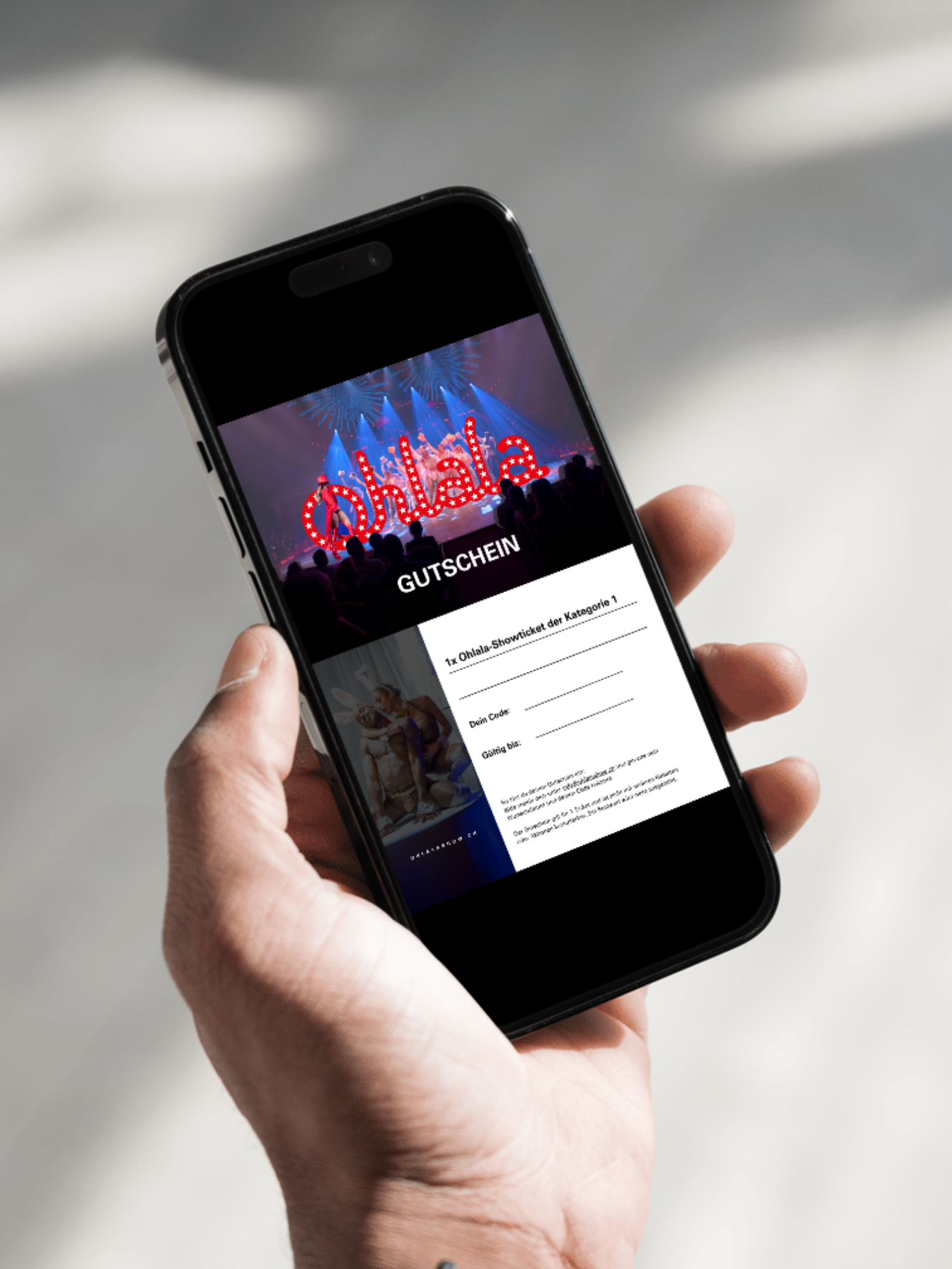 Gutschein Digital Ohlala Show