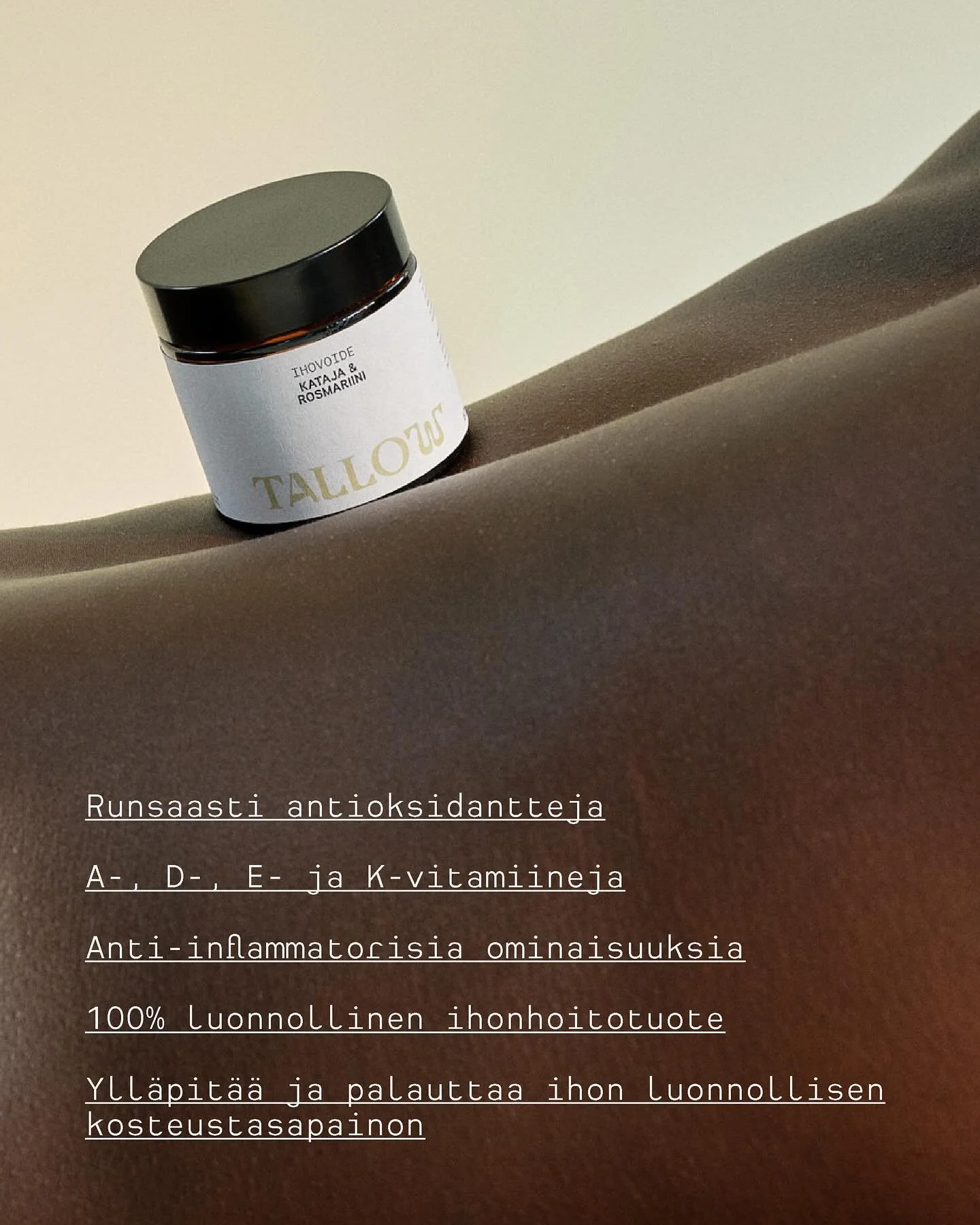 #tallow #tali #talivoide #ihonhoito #luonnonkosmetiikka