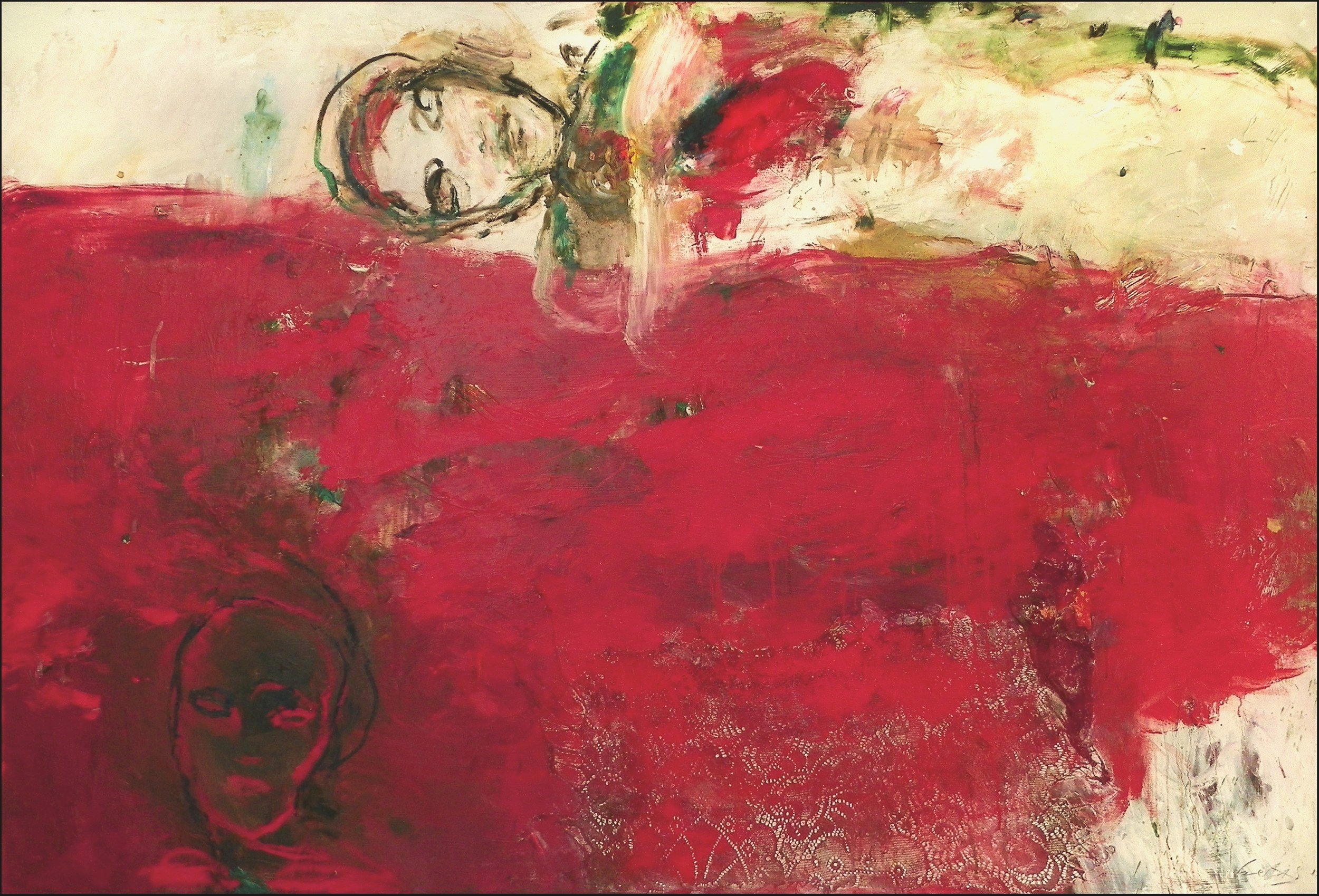 Assume a Virtue . 2013 . 120 x 180cm . oil on canvas