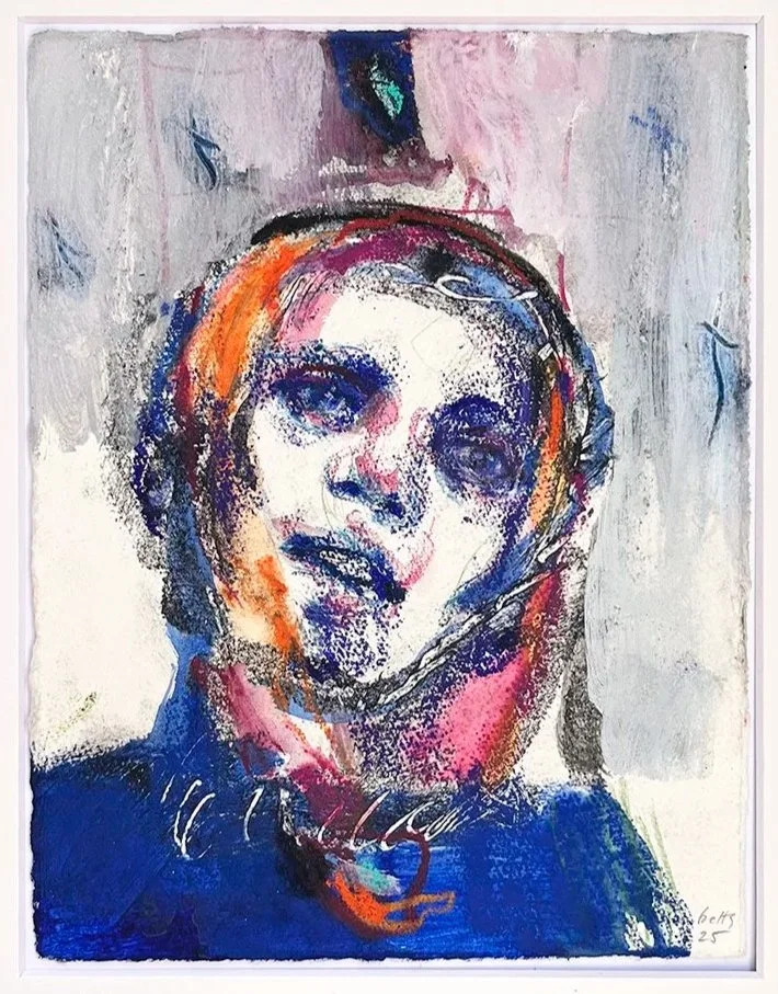 'Recollect’
2025 . 22 x 17cm . Mixed medium on etching paper . mounted, not framed.
£200