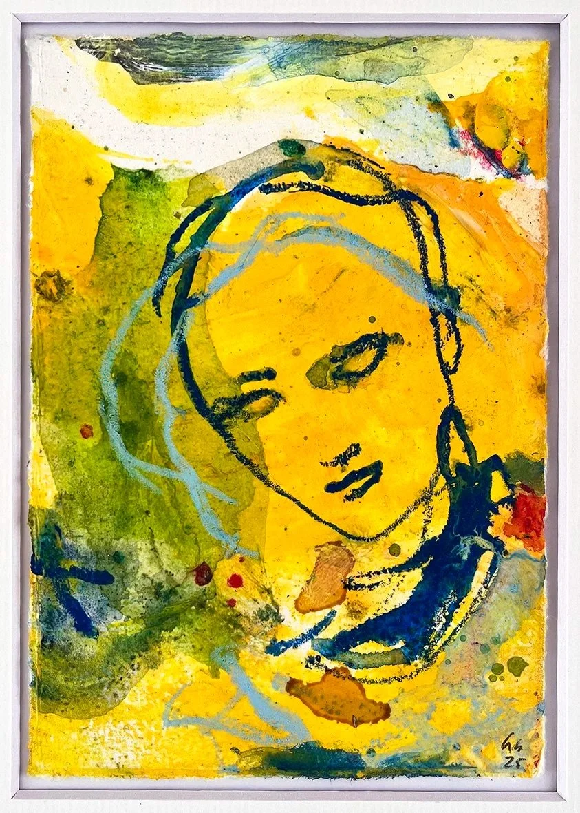 ‘Tactile’
2025 . 17 x 12cm . Mixed medium on etching paper . mounted, not framed.
£200/SOLD