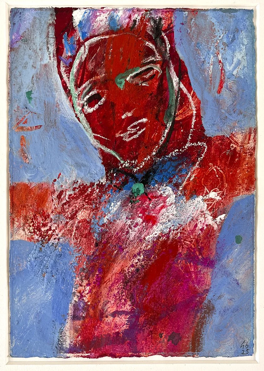 ‘Catalyst’
2025 . 21 x 15cm . Mixed medium on etching paper . mounted, not framed.
£200
