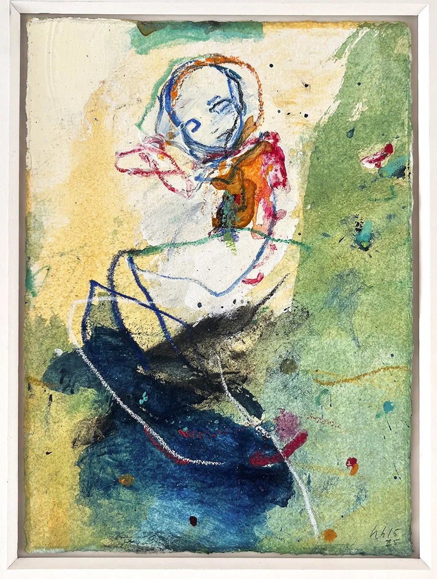 ‘Unfold’
2025 . 18.5 x 13.5cm . Mixed medium on etching paper . mounted, not framed.
£200