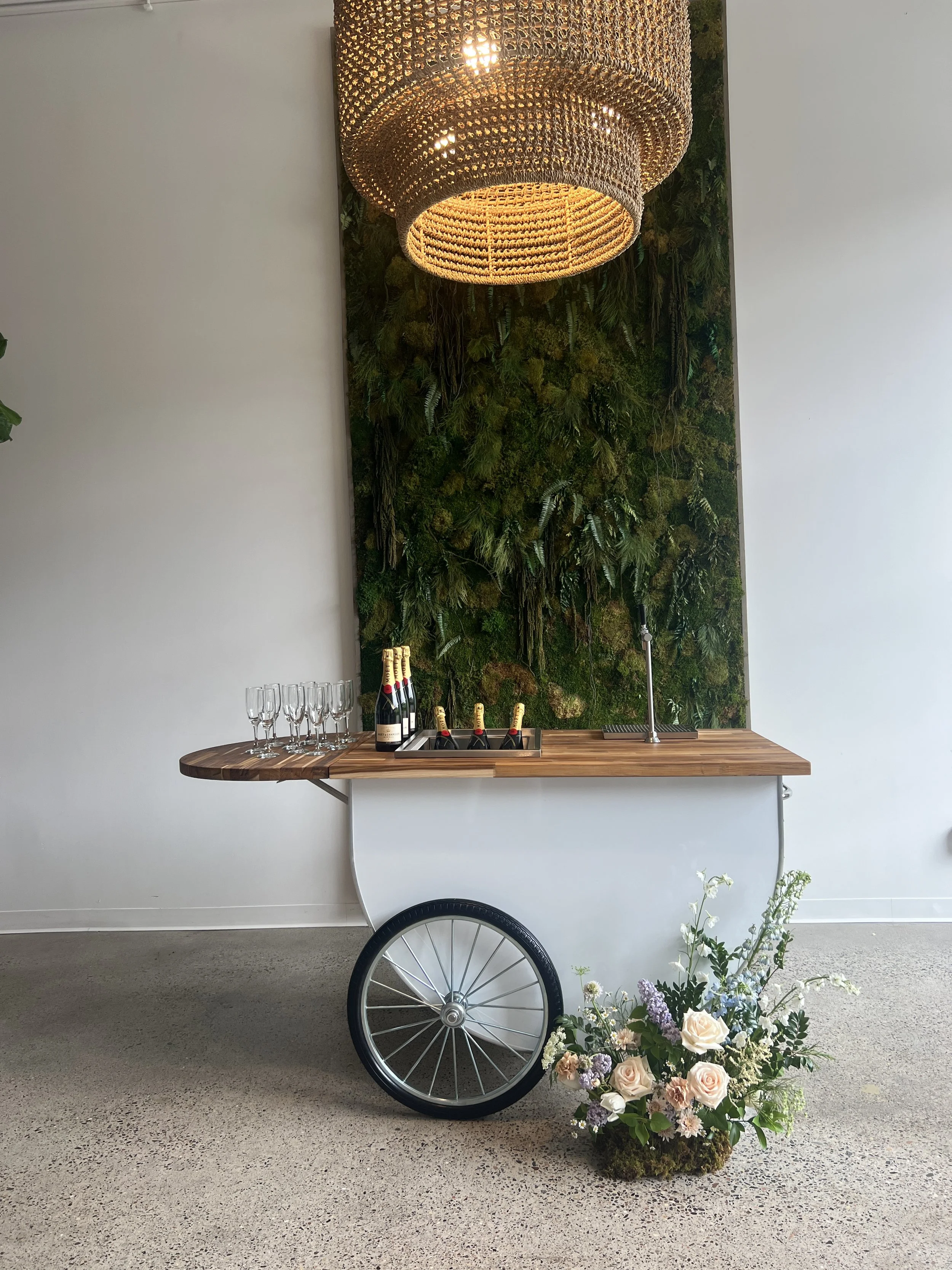 Champagne tap cart