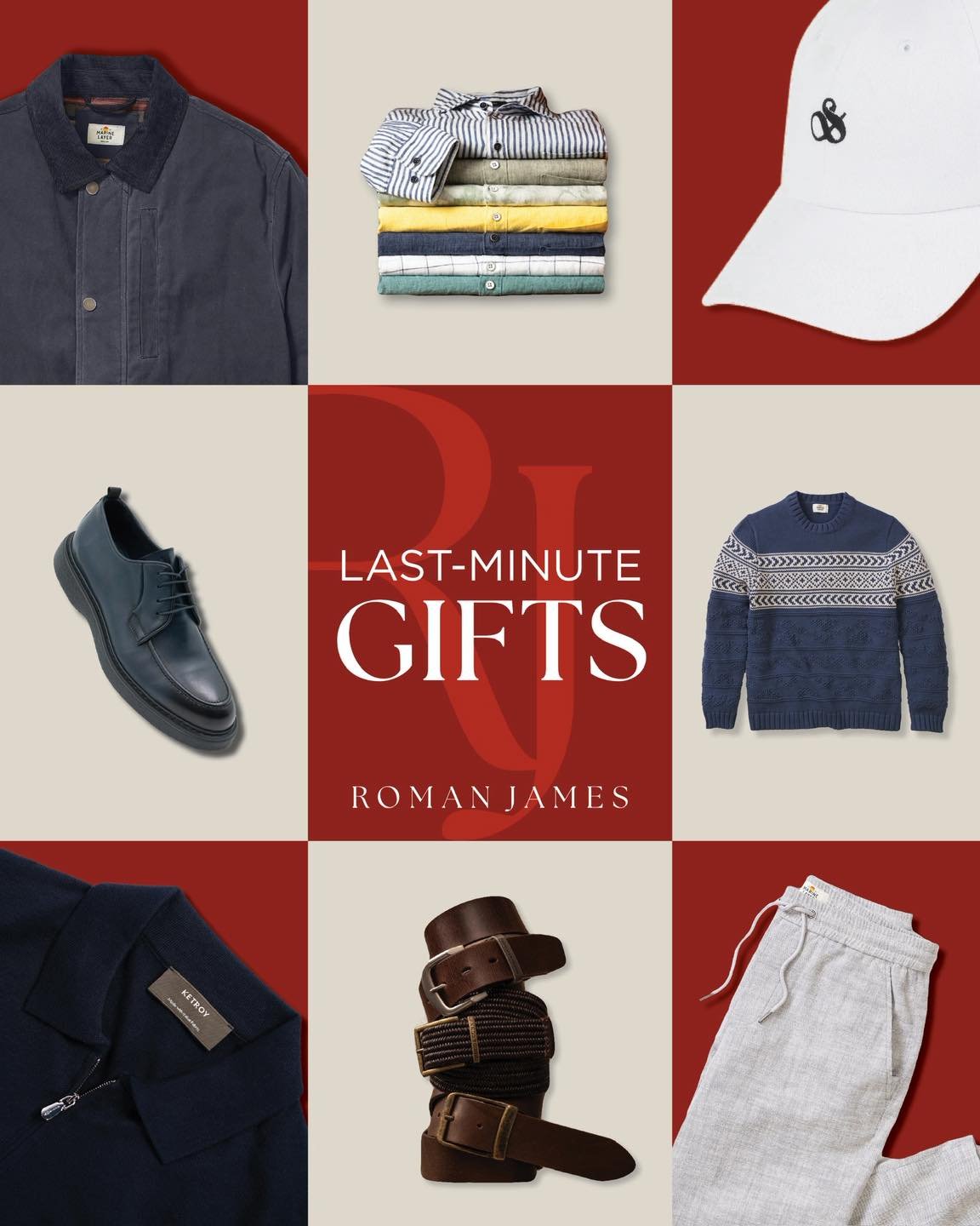 Still shopping? We&rsquo;ve got you. 🎁
From sweaters to jackets to everyday essentials, find last-minute gifts he&rsquo;ll actually love, no guesswork required.

#mensfashion #romanjames #AdaMichigan #discoverada #ShopLocal #loveyourlocal #adavillag