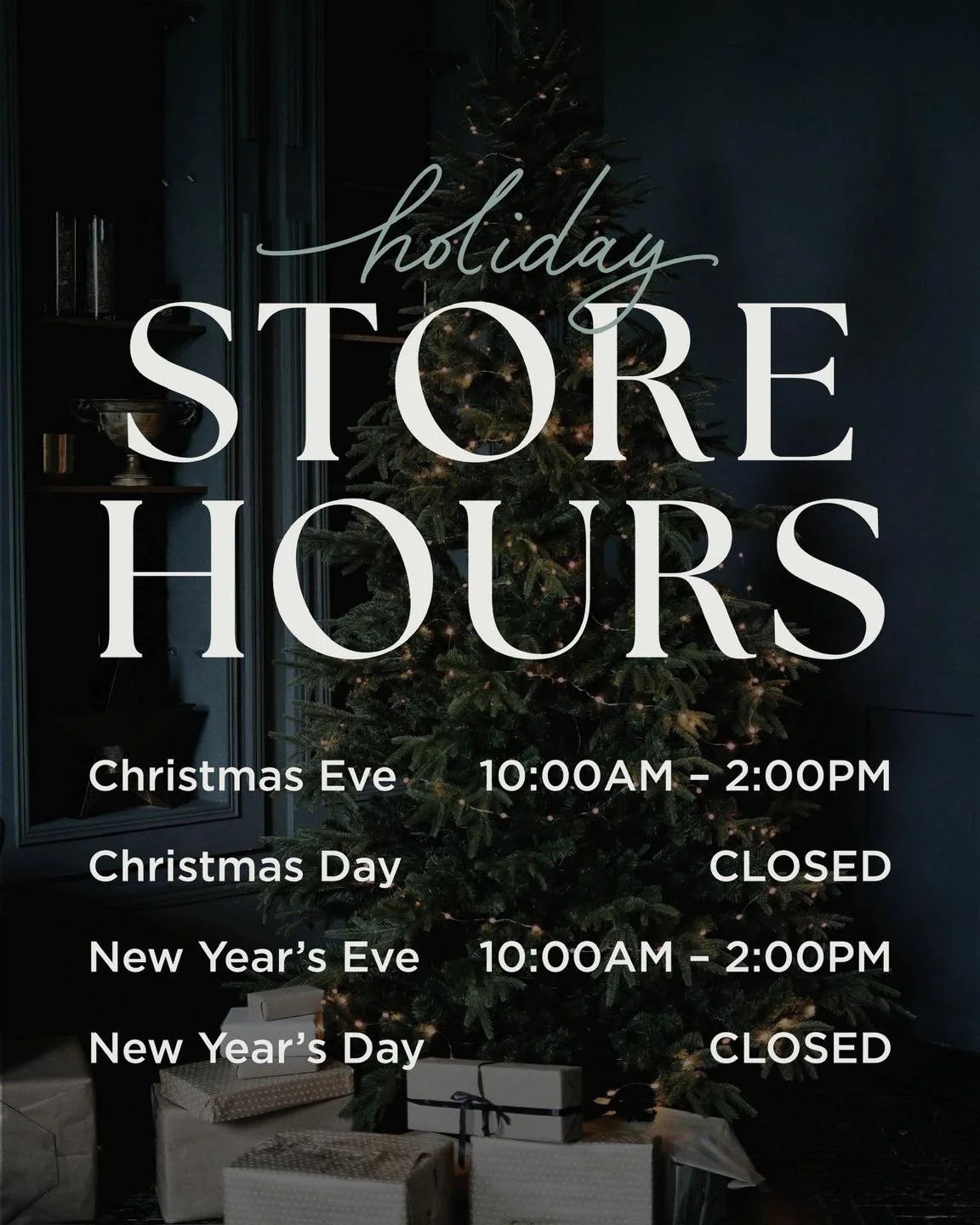 A little heads up for the holidays 🎁
Take a look at our holiday hours and plan your visit accordingly.

#mensfashion #romanjames #AdaMichigan #discoverada #ShopLocal #loveyourlocal #adavillage #holiday #hours #holidayhours