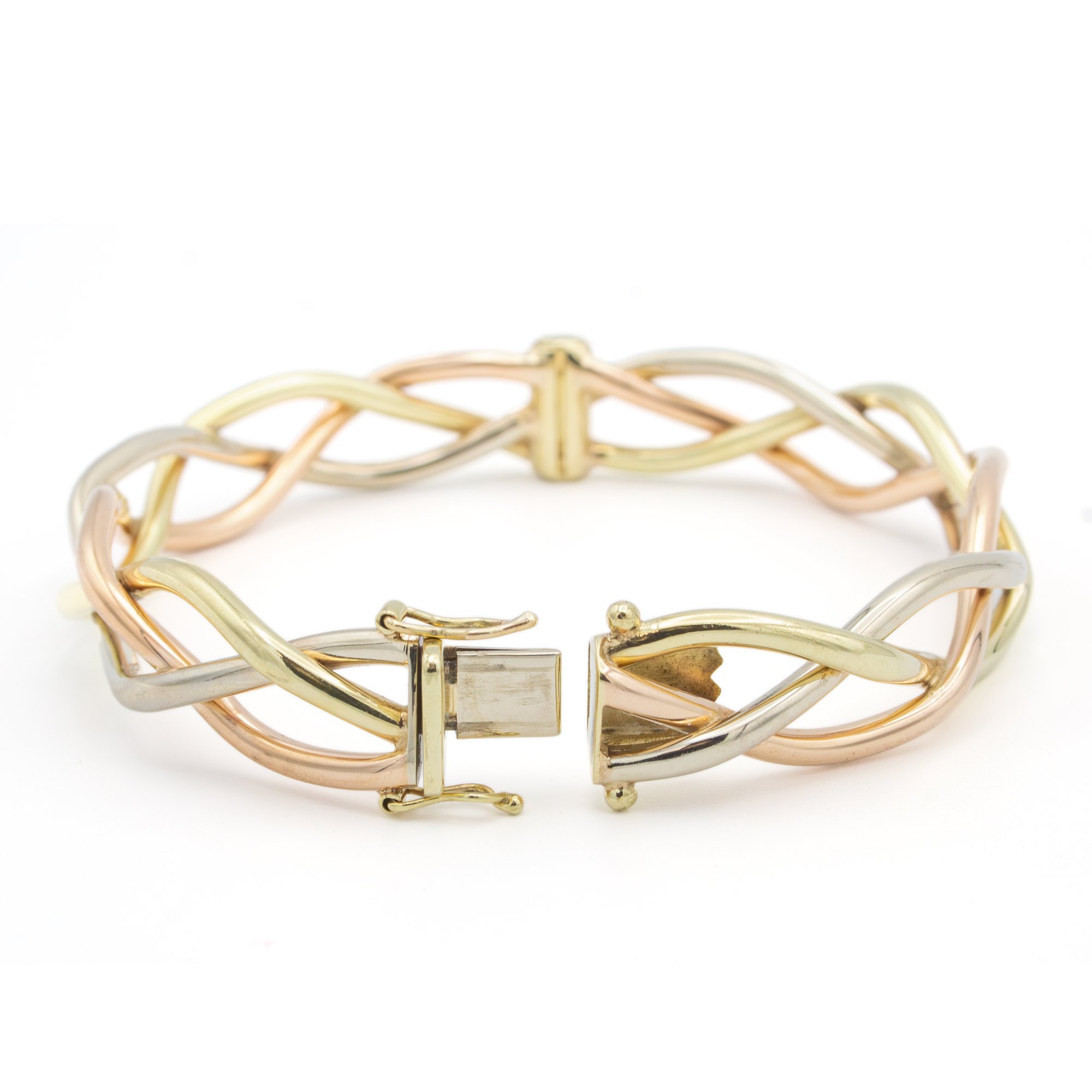 9K Tri-Colour Gold Woven Hinged Bangle.jpg