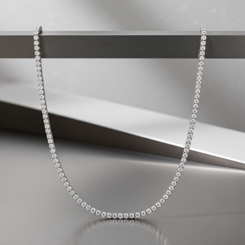 Diamond Tennis Necklace Chocker.png