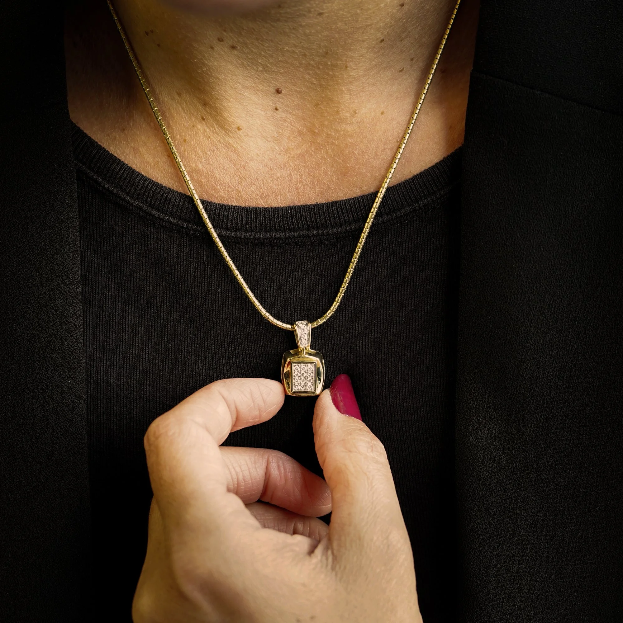 Yellow Gold Diamond Cushion Pendant.jpg