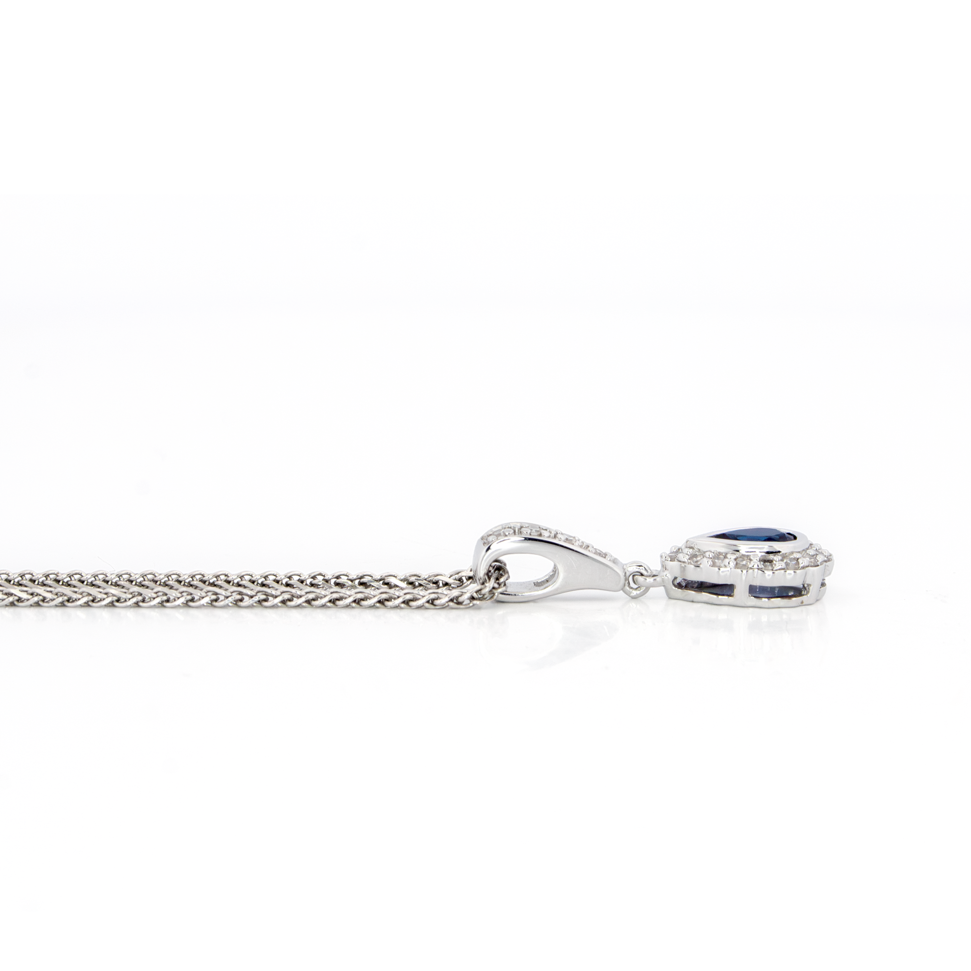 Sapphire & Diamond Halo Drop Pendant Necklace.png